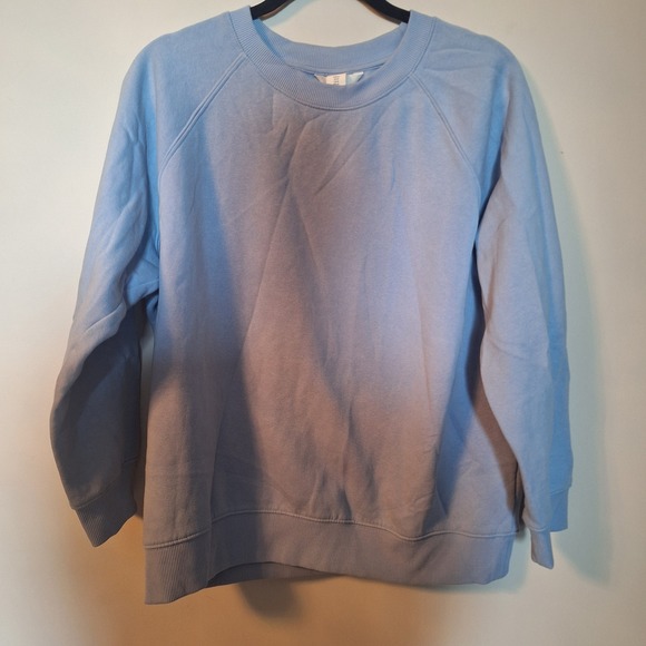 H&M Tops - H&M Womens Light Blue Crewneck Sweatshirt Size Medium